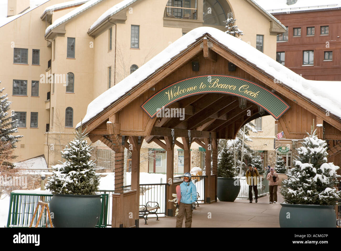 Beaver Creek village in Colorado Stock Photo Alamy