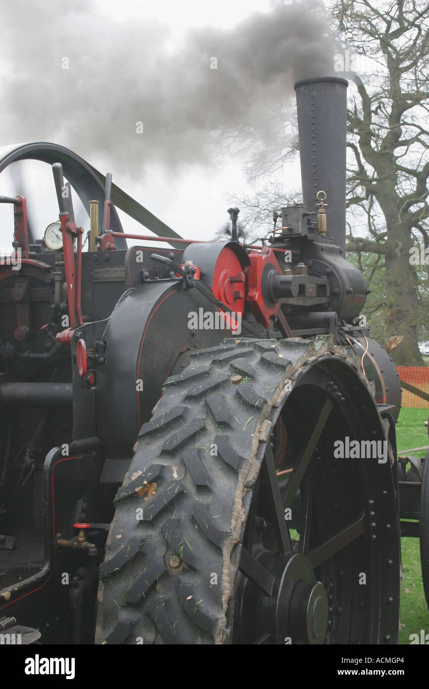 Steam traction engine at a show in Shane's Castle, Antrim town, County