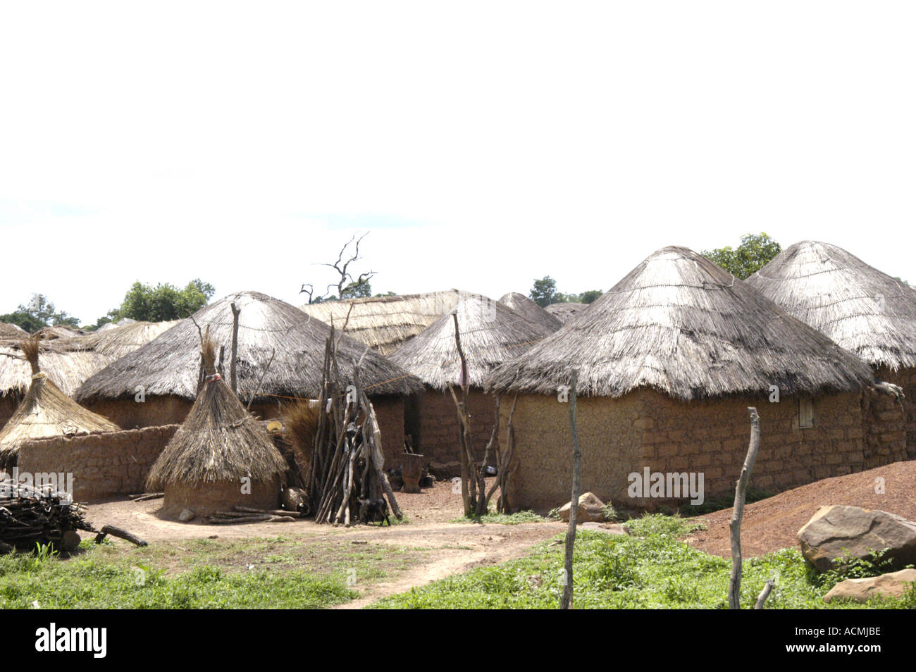 Traditional houses Ghana West Africa Stock Photo Alamy