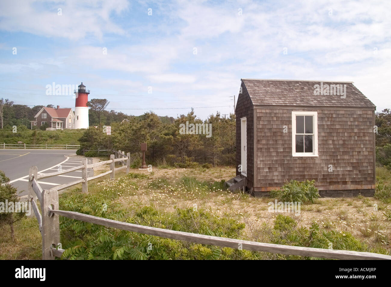 small hut as connecting point for French Transatlantic Cable and Nauset