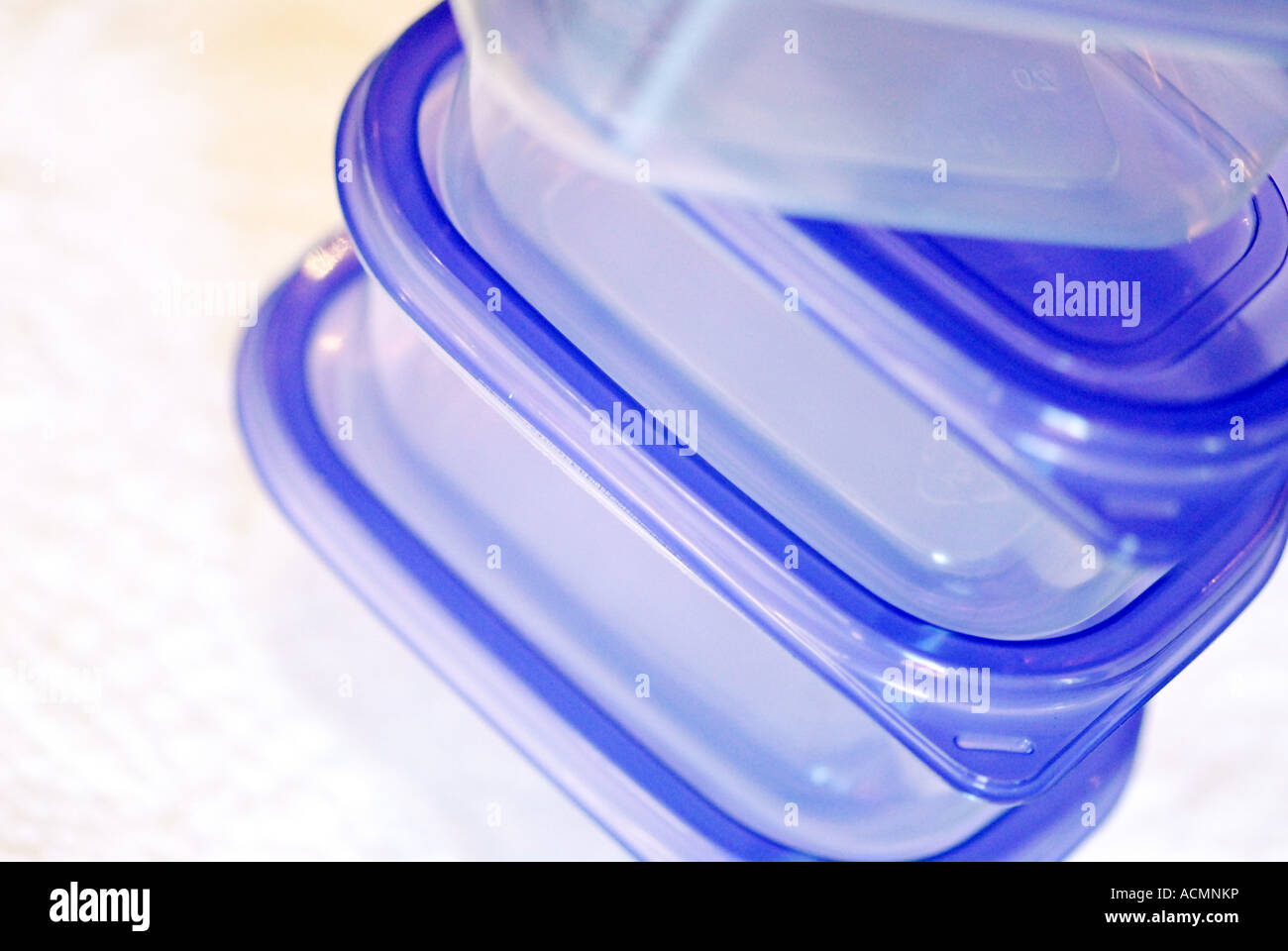 Plastic boxes Stock Photo