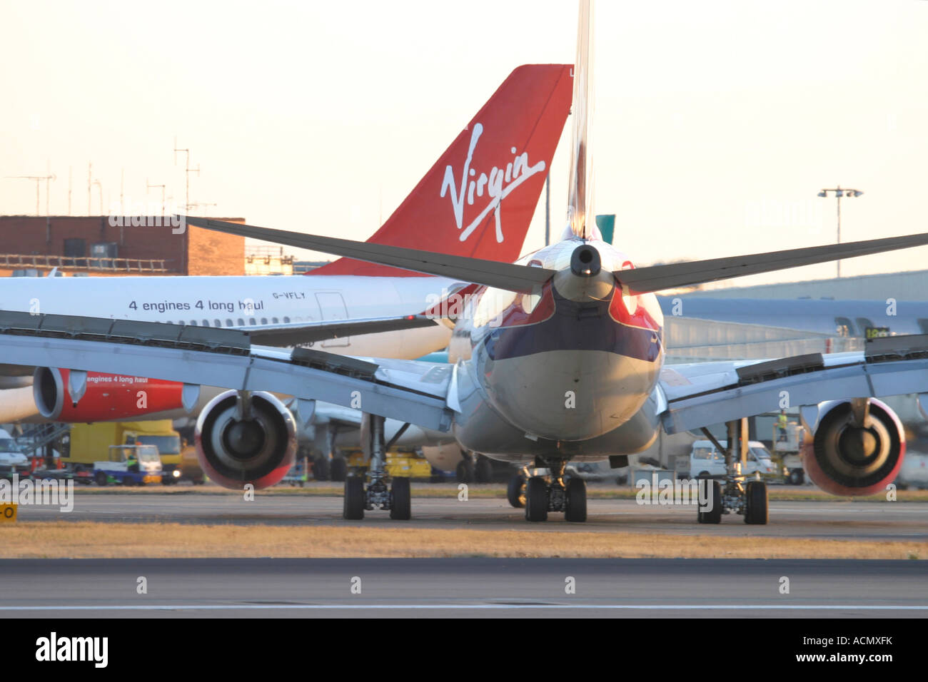 Virgin Atlantic Airways planes Stock Photo