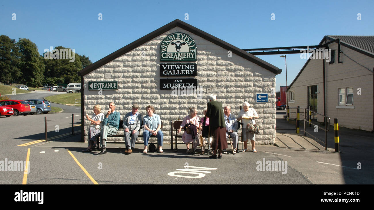 Wensleydale Creamery Hawes Yorkshire England Stock Photo Alamy