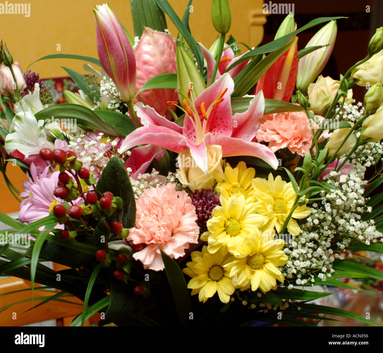 Indoor flower arrangement Stock Photo Alamy