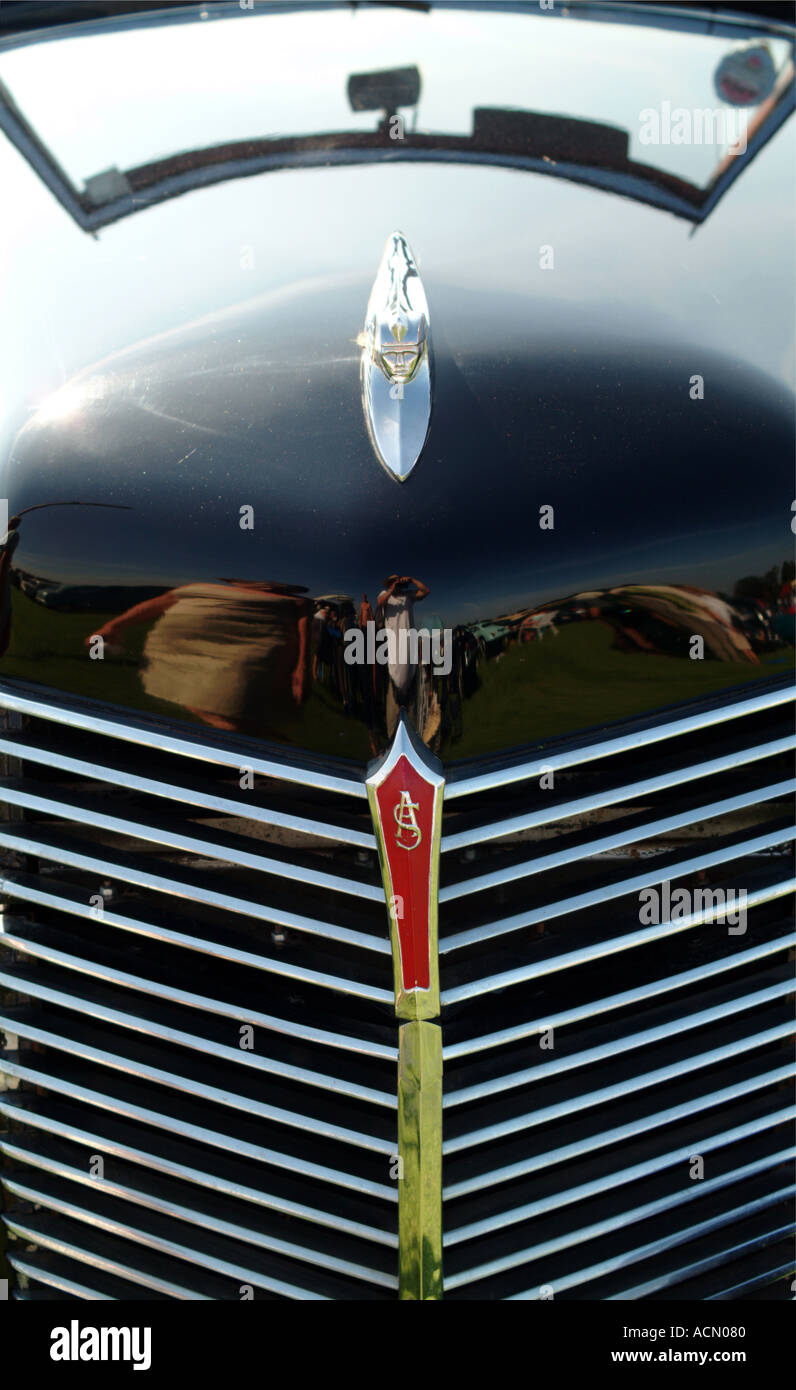 Armstrong Siddeley Car radiator grill Stock Photo Alamy