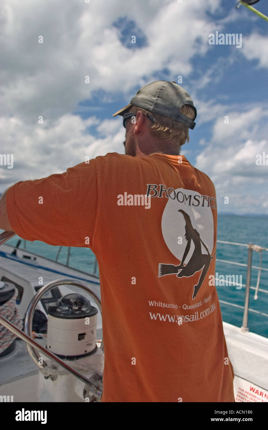 Racing Maxi yacht Broomstick at the Whitsundays Australia Stock Photo Alamy
