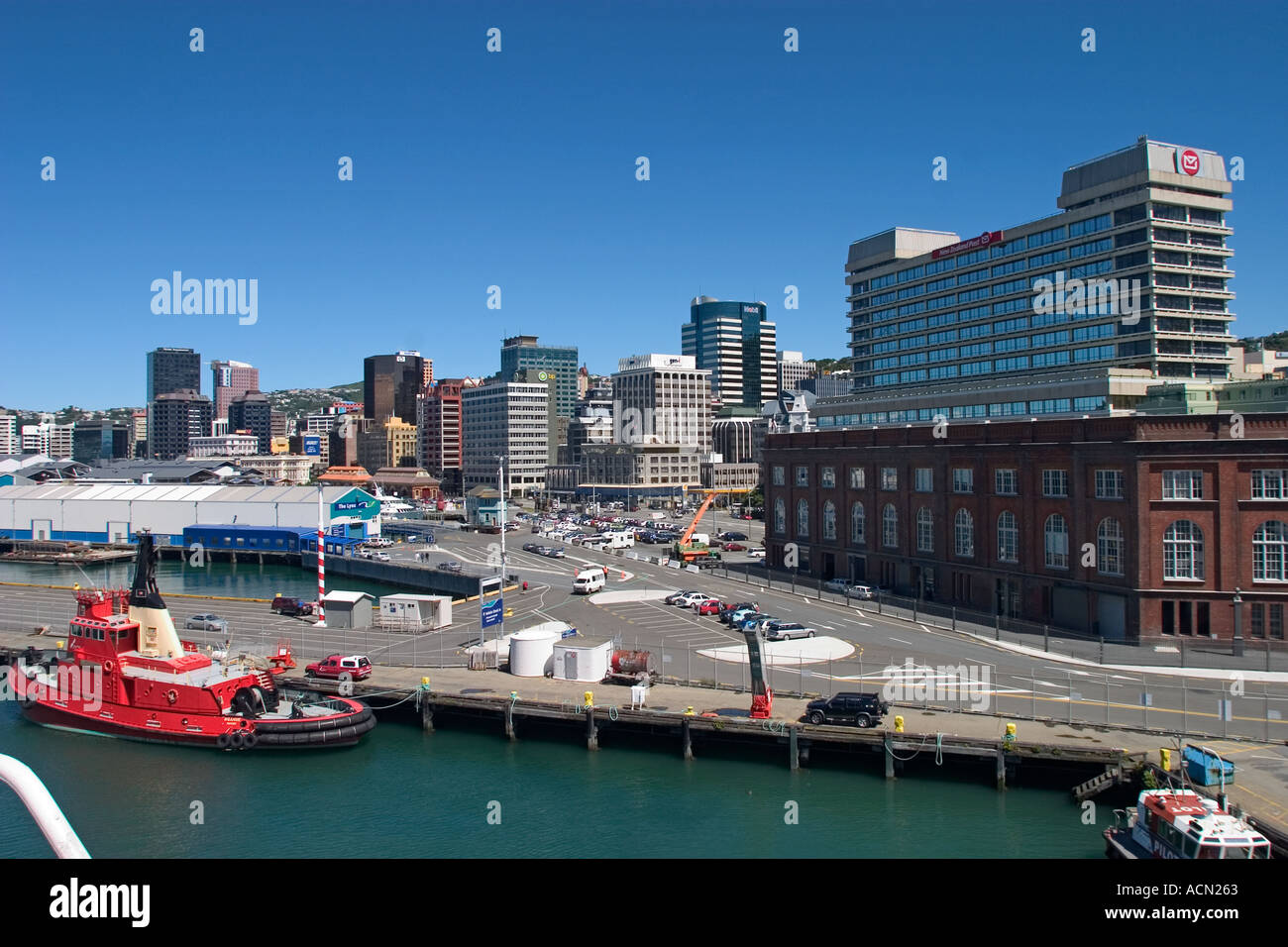 Wellington cityscape New Zealand Stock Photo