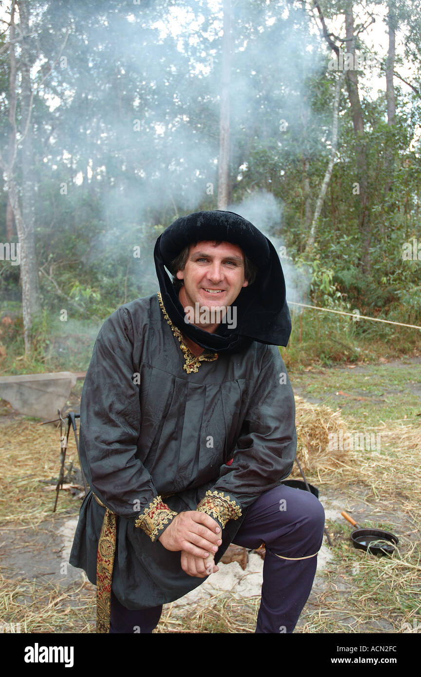 medieval trader in costume dsc 1173 Stock Photo - Alamy
