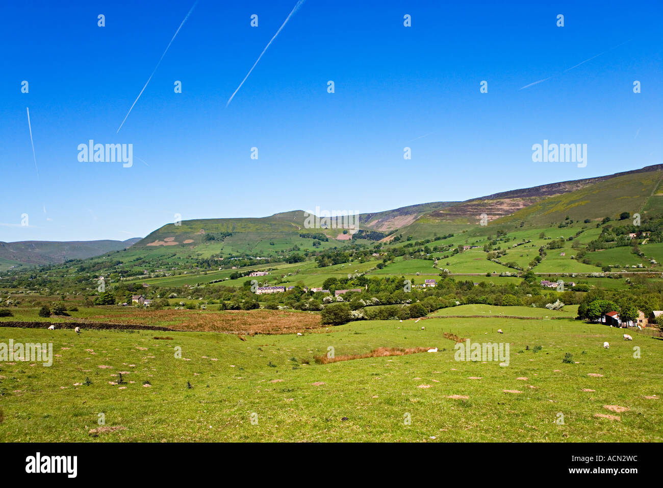 Hope Valley, Flower Meadows, The Peak Disrict, United Kingdom Stock