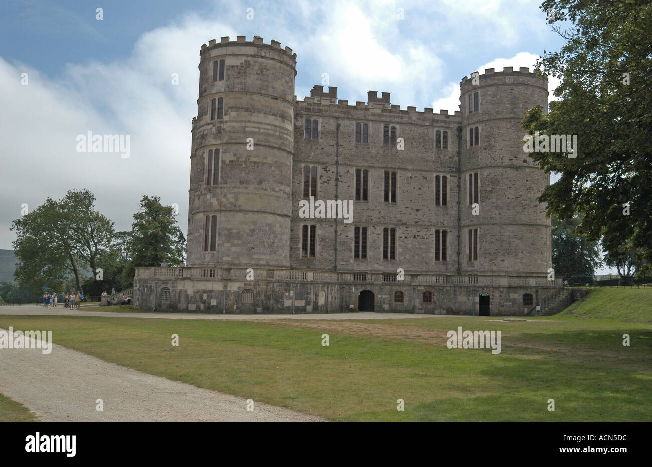 Lulworth Castle Church, set in the Purbeck Hills of Dorset, England Stock Photo