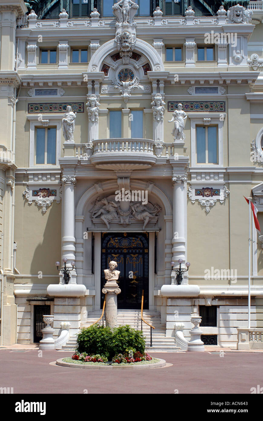 The Monte Carlo Casino in the tax-free principality of Monaco Stock Photo