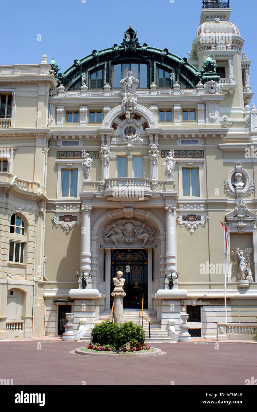 The Monte Carlo Casino in the tax-free principality of Monaco Stock Photo