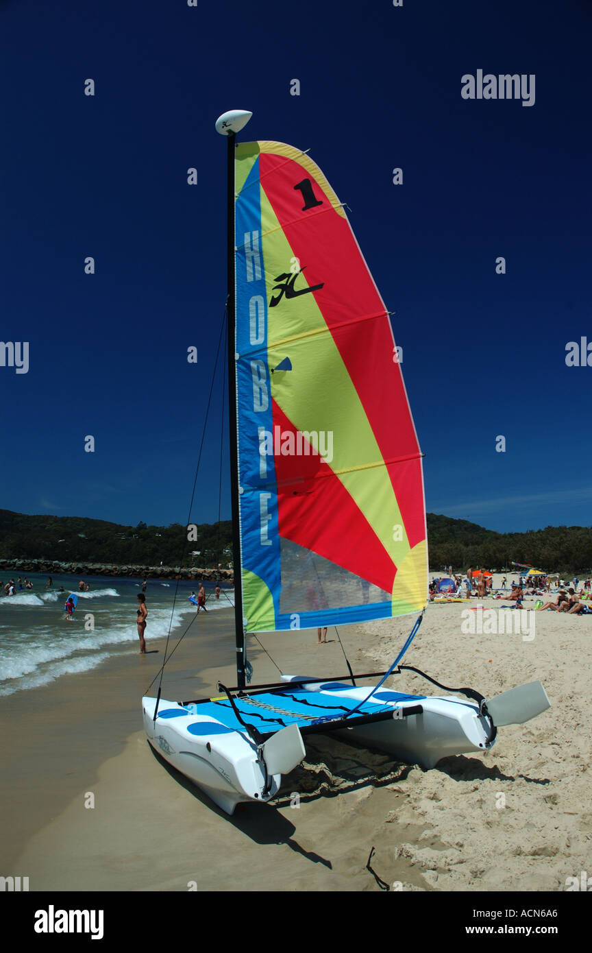 Sailing Catamarans Pulled Up On Beach Noosa Queensland Australia Dsc Stock Photo Alamy