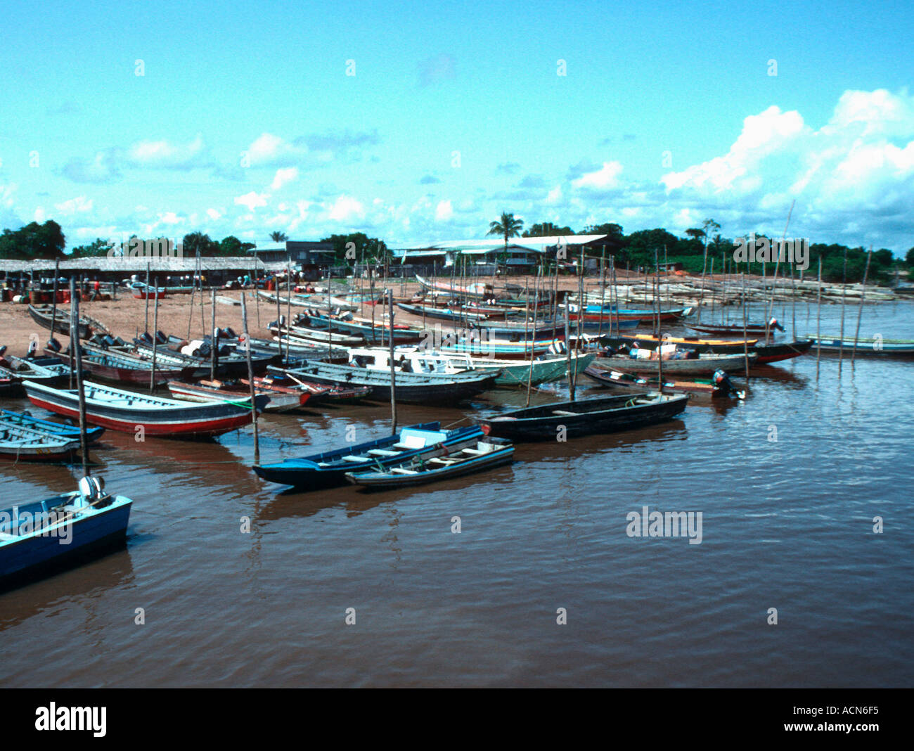 Parika on the Essequibo river Guyana South America Stock Photo Alamy
