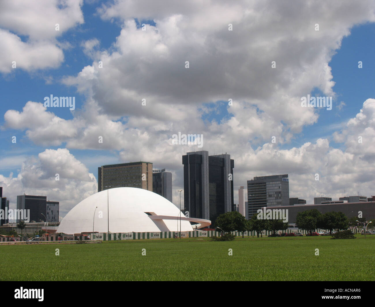 New Cultural Complex with National Library in Brasilia-BR Stock Photo