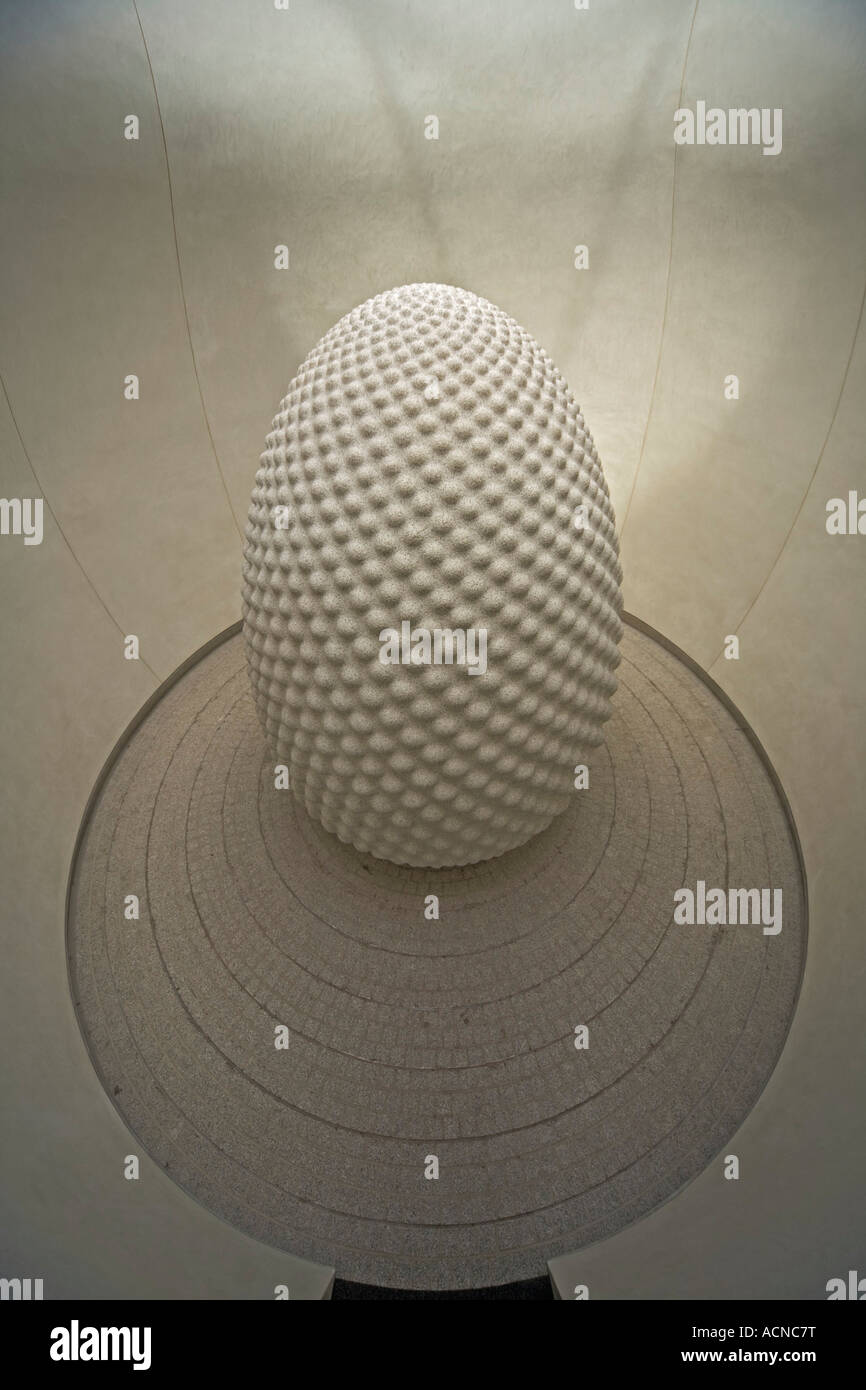 Eden Project St Austel Cornwall England The Seed Sculpture by Peter