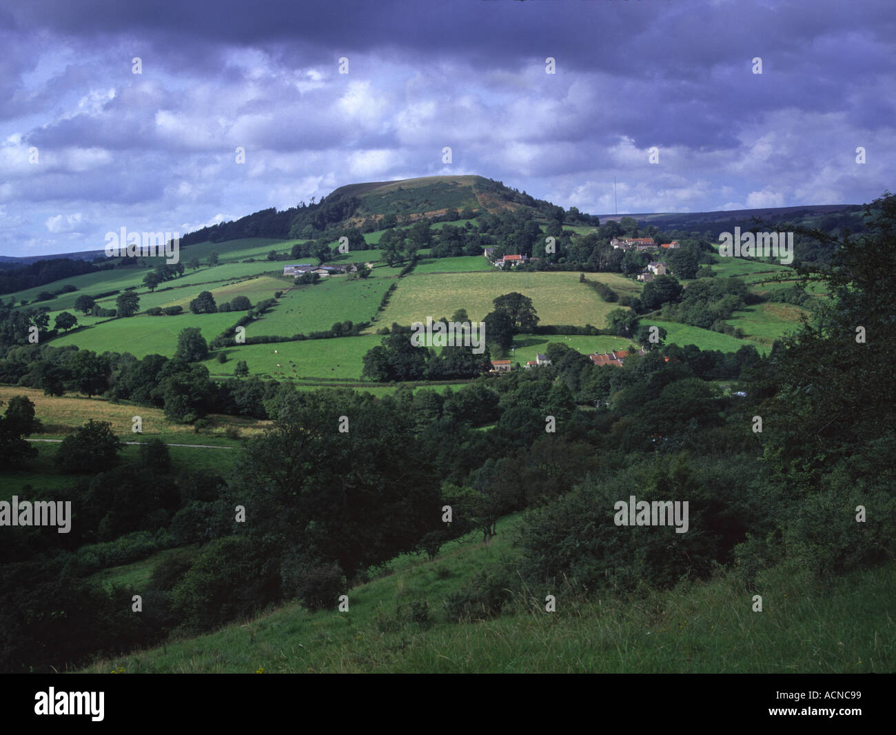 Hawnby Hill and Village Ryedale North Yorkshire Moors National Park ...