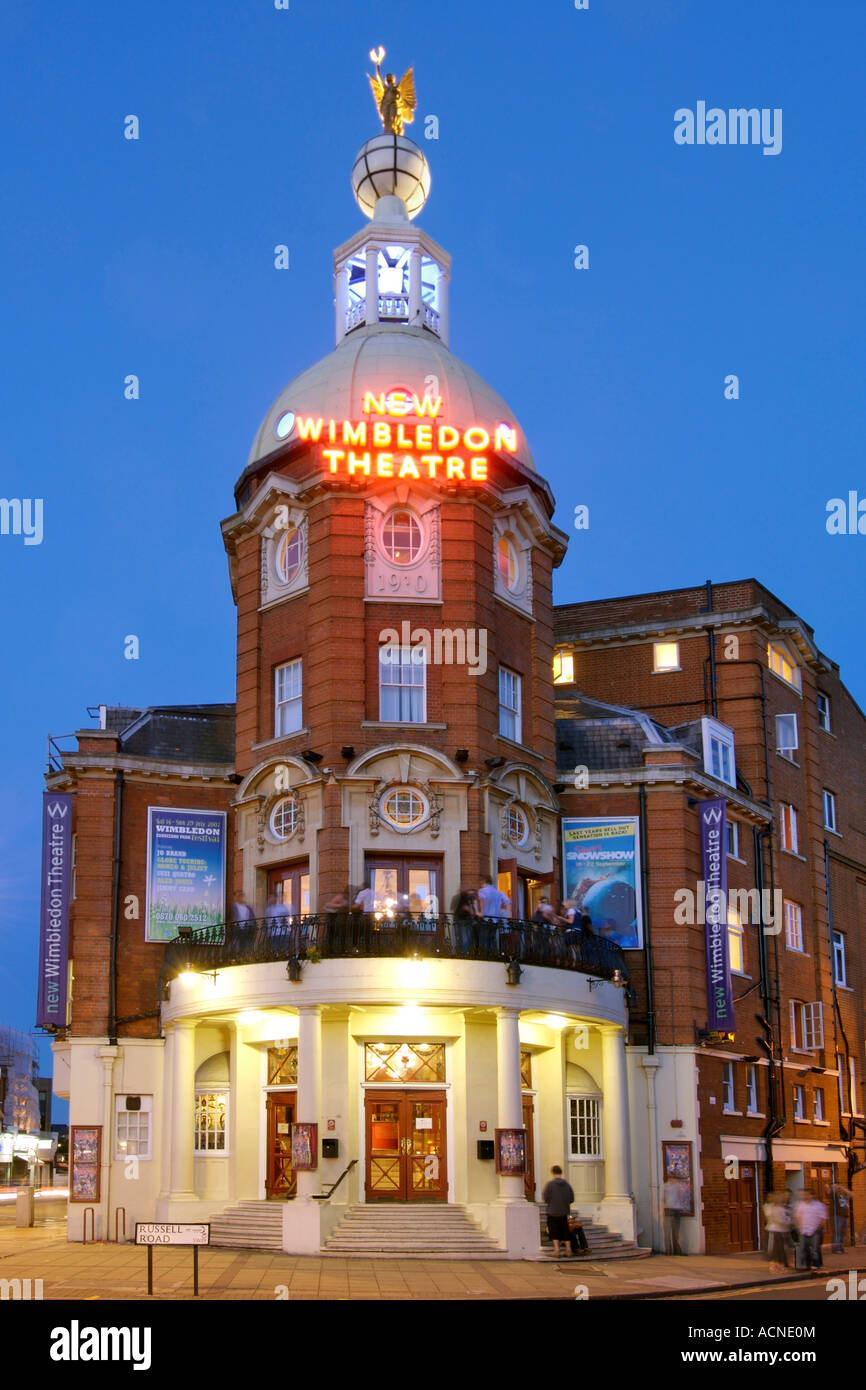 The New Wimbledon Theatre on the Broadway in Wimbledon London Stock