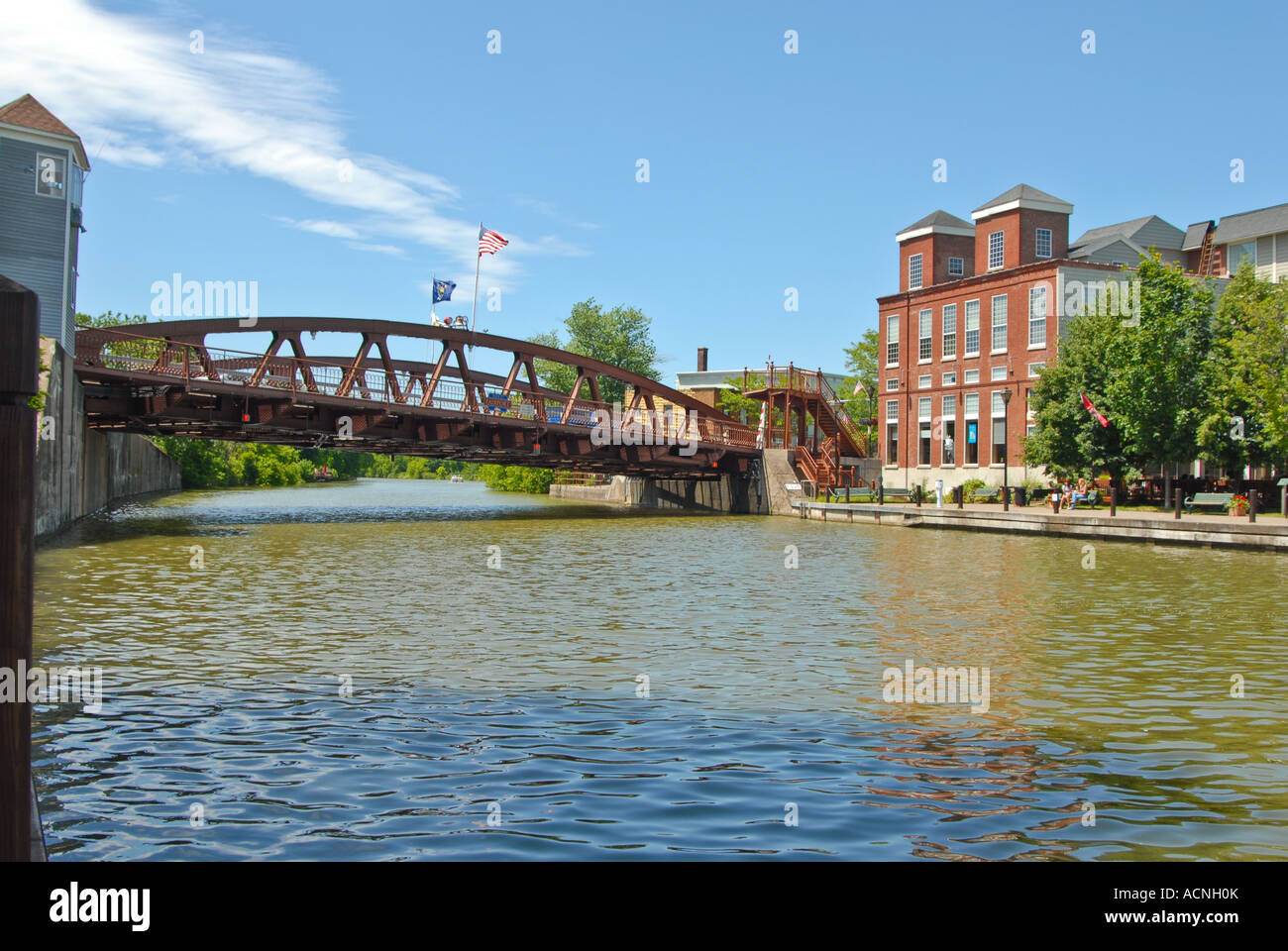 Erie Canal, Fairport NY USA Stock Photo Alamy