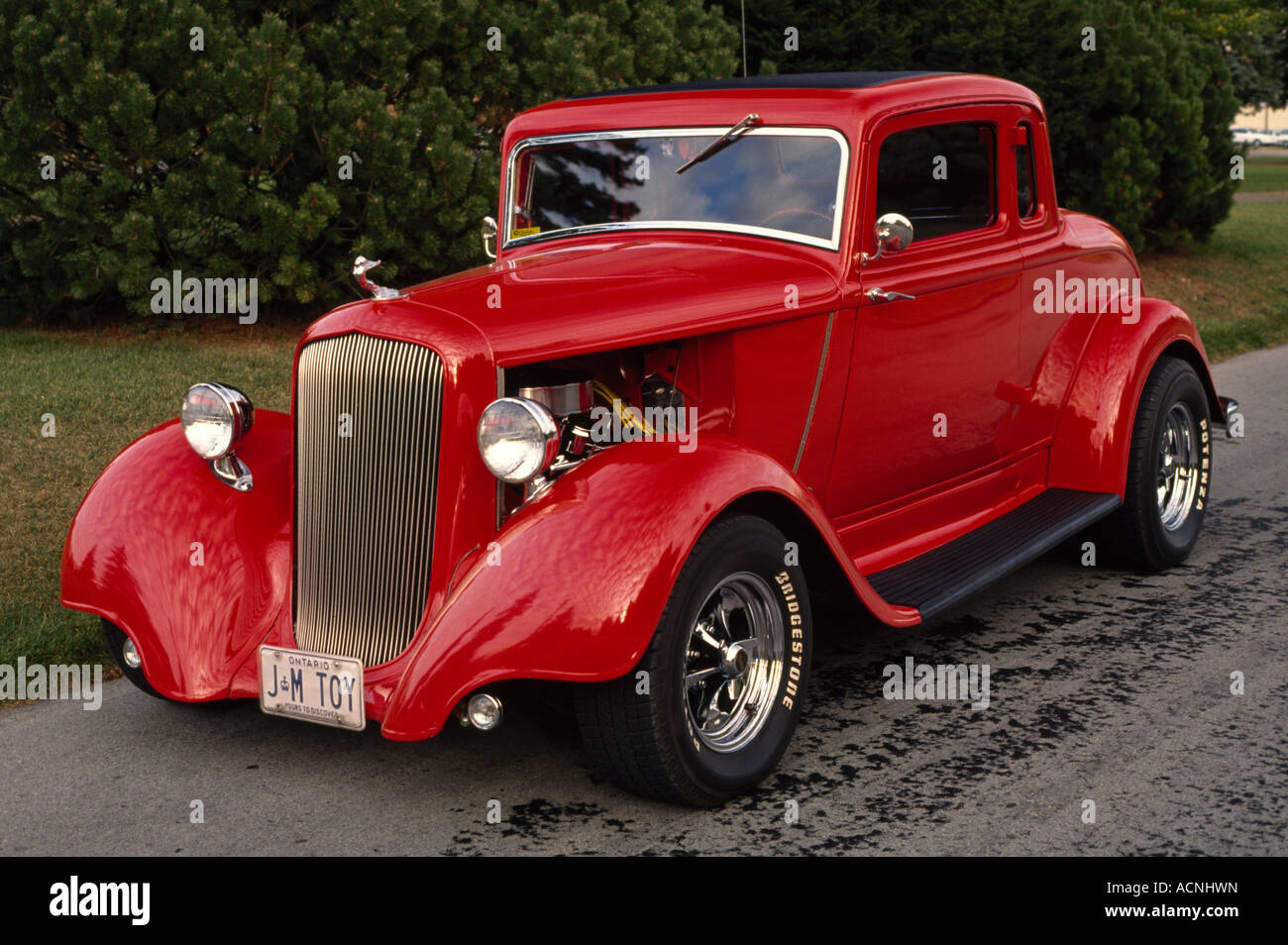 1933 Plymouth 5 Window Coupe Hotrod Stock Photo