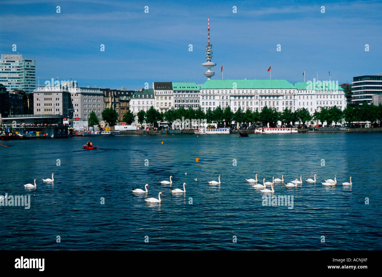 Binnenalster Hamburg Stock Photo Alamy binnenalster-hamburg-stock-photo-alamy