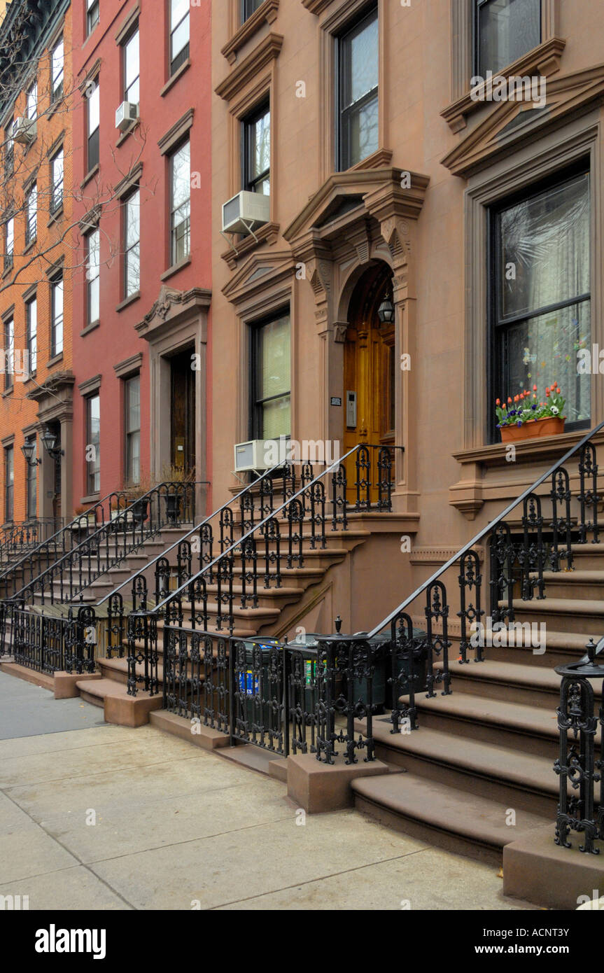 Row houses in Brooklyn heights New York USA Stock Photo Alamy