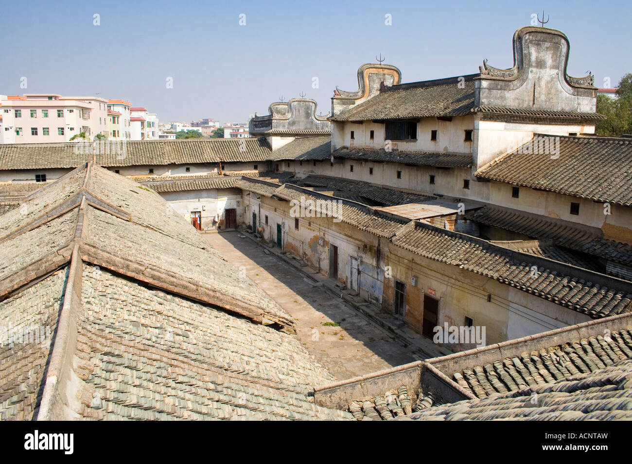 Long Tian Residence, Gongbuchu Ancient Walled Village 15 Km from Shenzhen China Stock Photo