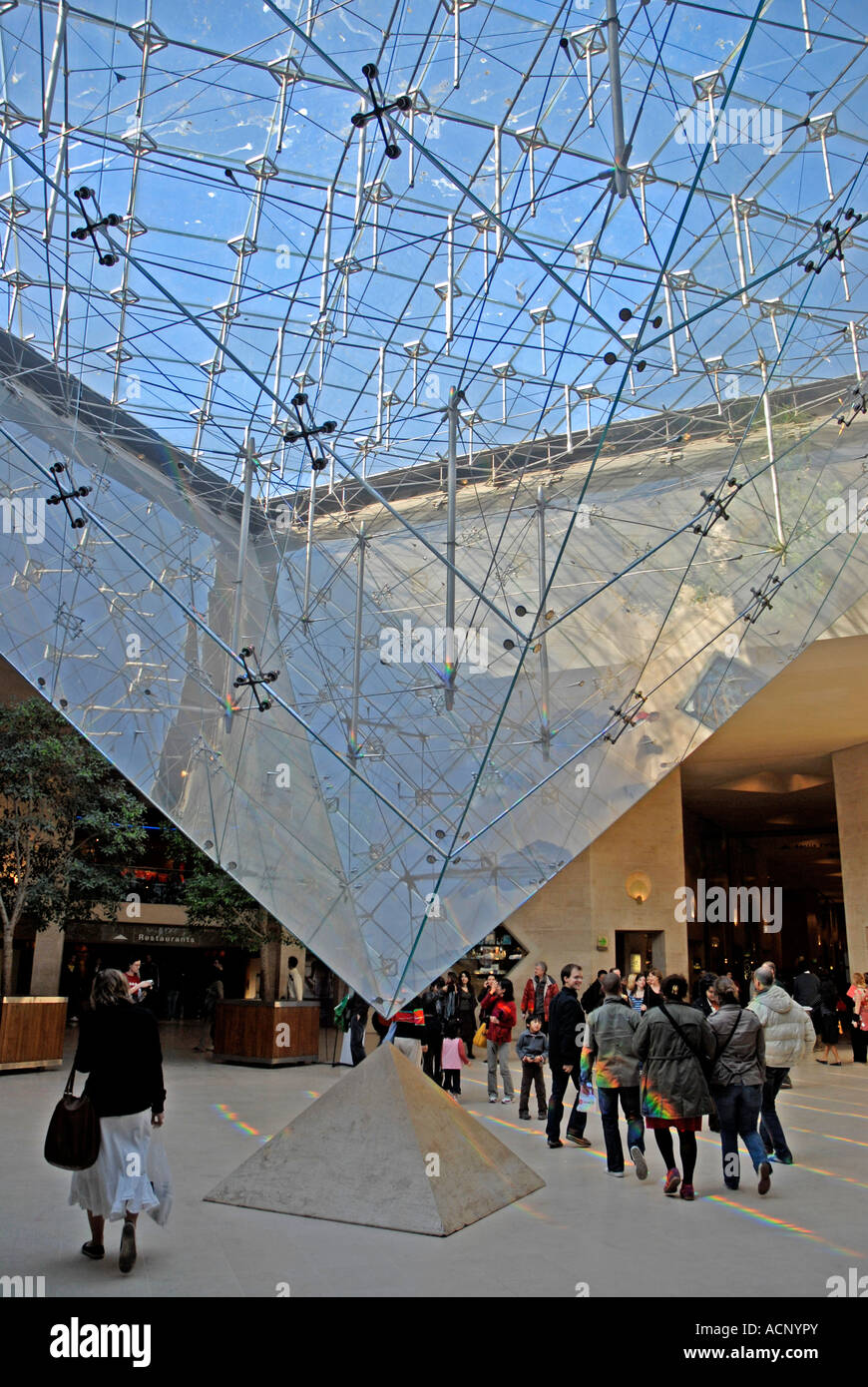 Inverted Pyramid at Louvre Museum Paris France Stock Photo - Alamy