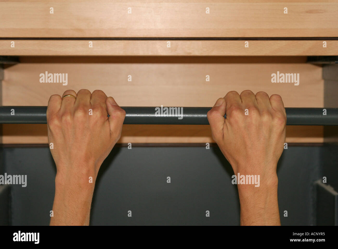 Hang - Festhalten Stock Photo