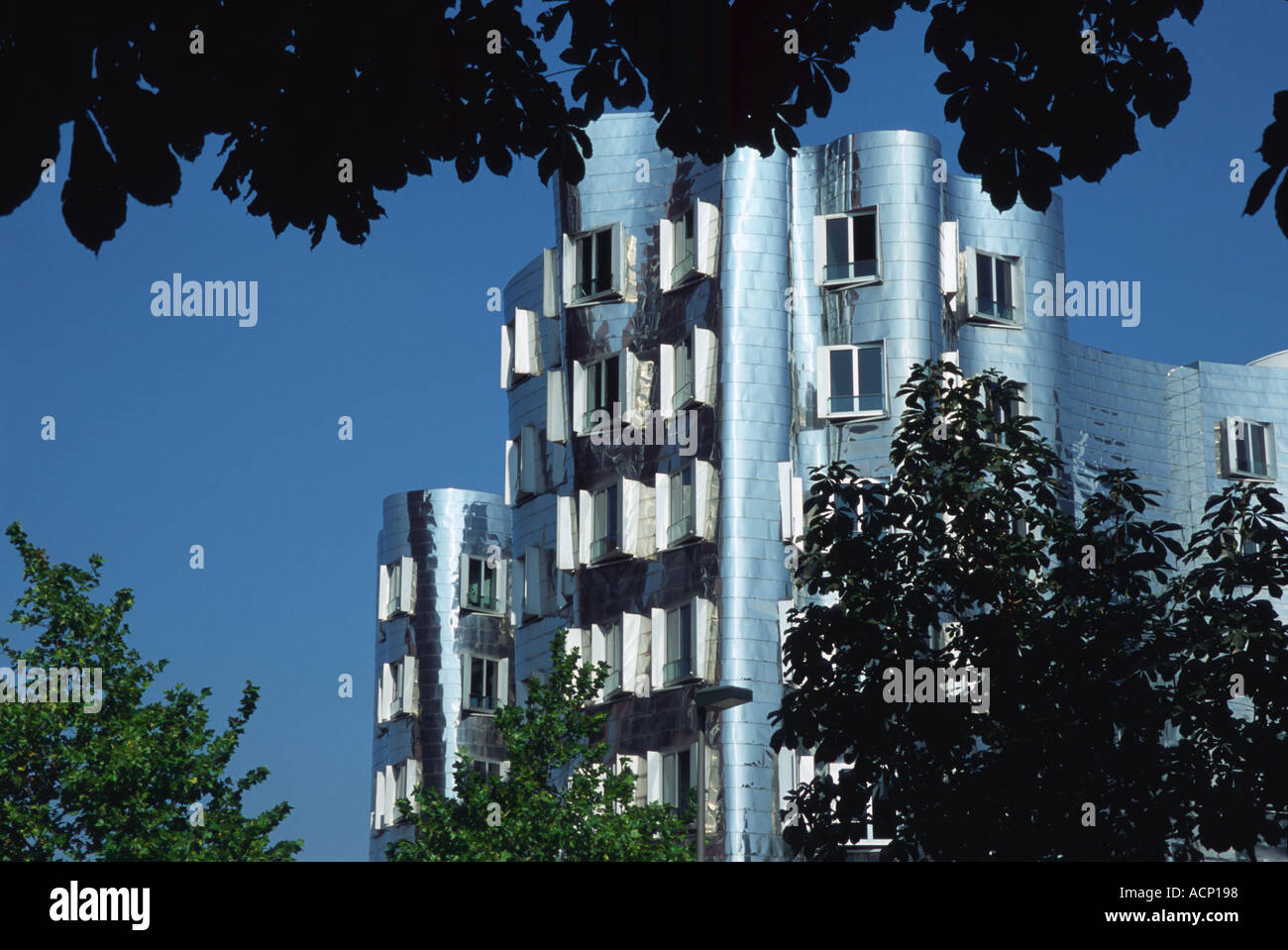 Frank O Gehry buildings in Media Harbour district Dusseldorf Germany ...