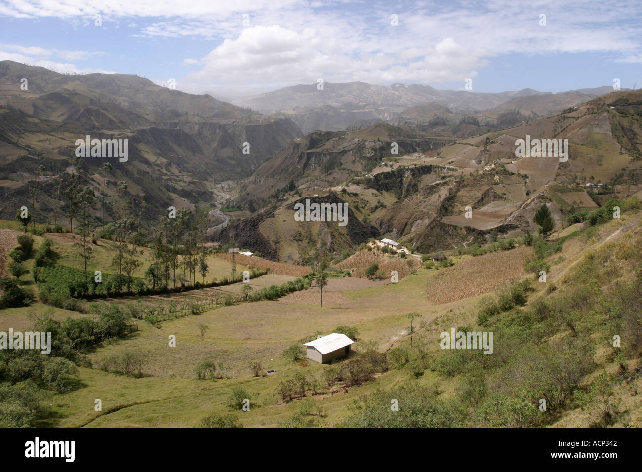 Rural Ecuador near Kuilotoa Stock Photo Alamy