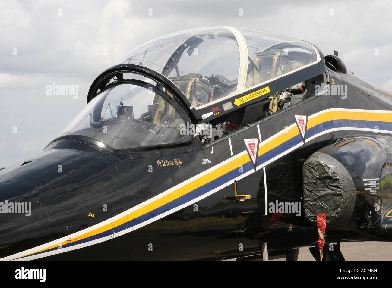 RAF Hawk Jet Trainer Aircraft Stock Photo