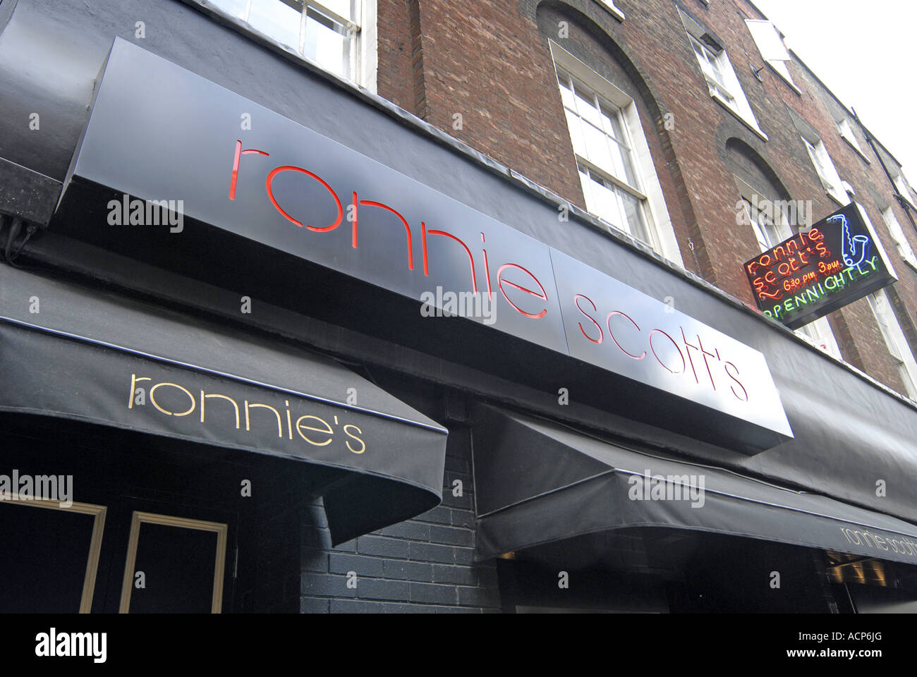Ronnie Scotts jazz club,Soho,London,England,UK,EU,Europe Stock Photo