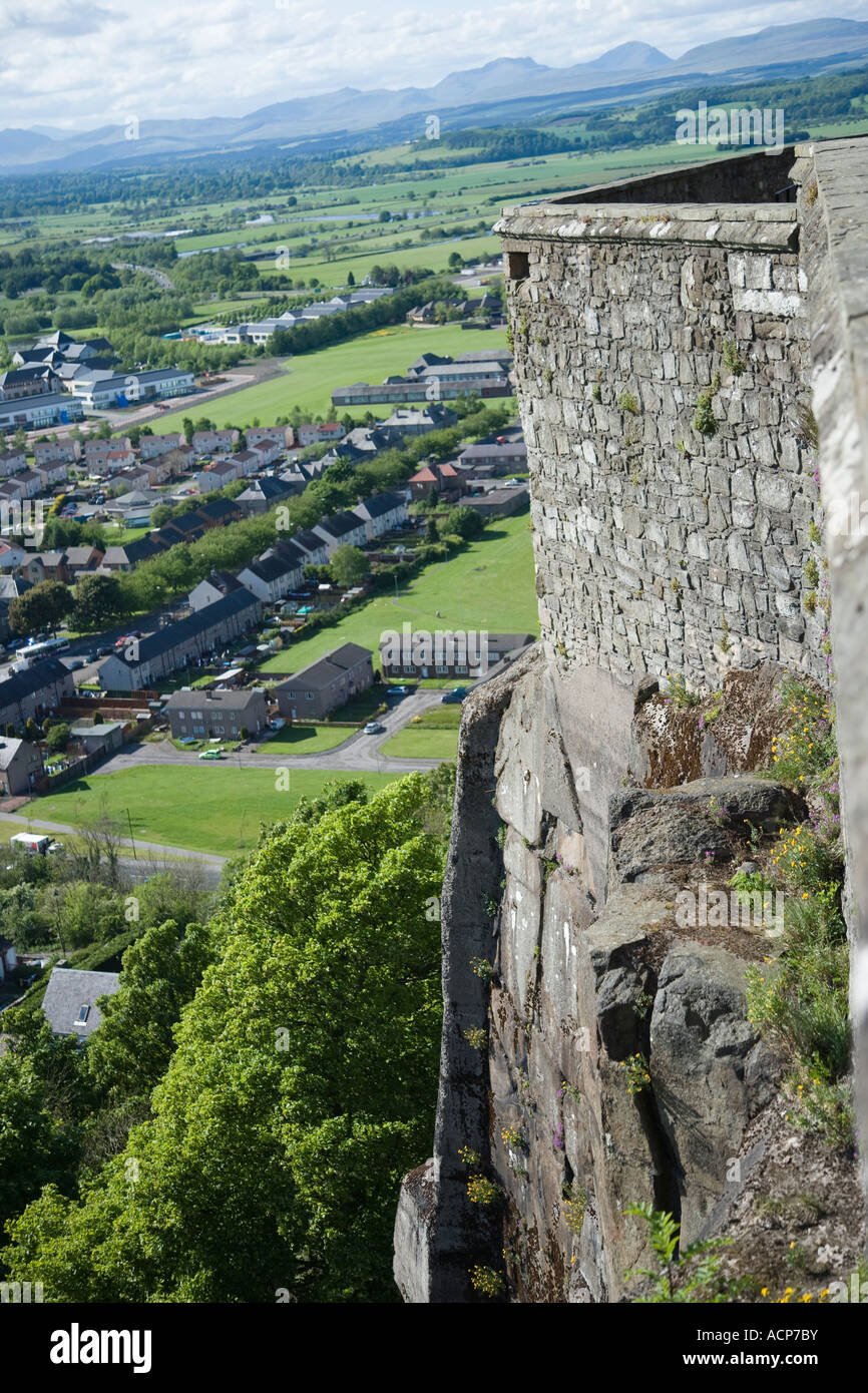 The western wall of Stirling castle in Scotland Stock Photo Alamy
