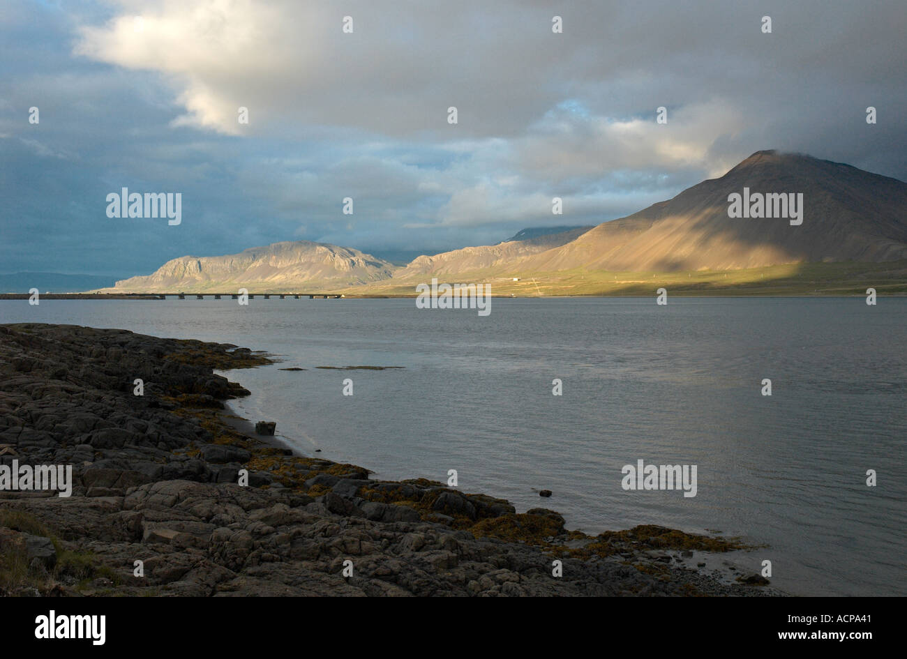 Iceland sunset with mountains hi-res stock photography and images - Alamy