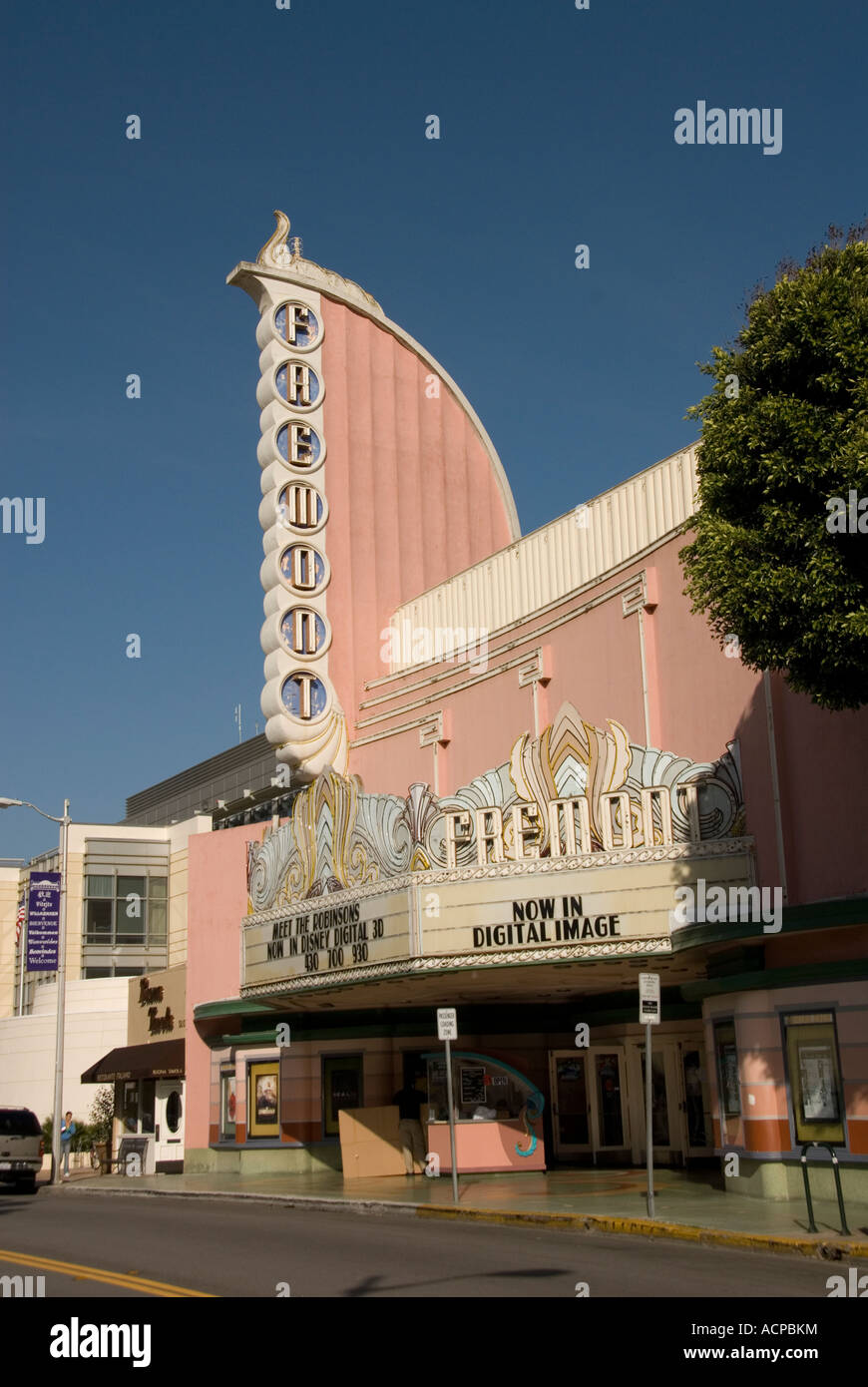 Art Deco Fremont Theater in downtown San Luis Obispo, California Stock