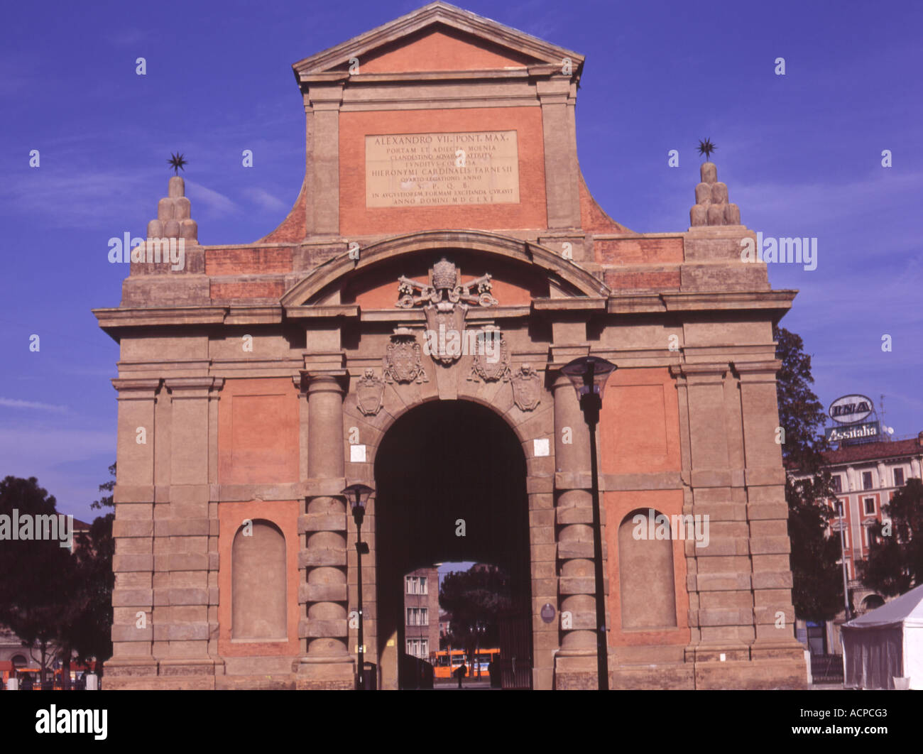 Baroque City Gate Bologna Italy Stock Photo Alamy