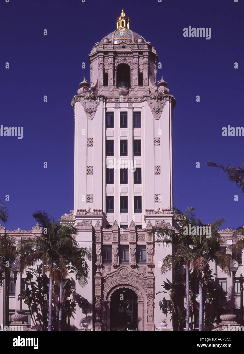 Beverly Hills City Hall America Stock Photo Alamy