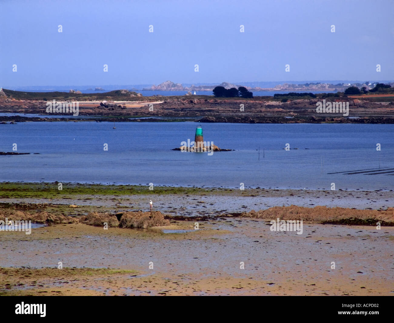 france brittany finistere seaside coastal holiday resort town of st pol