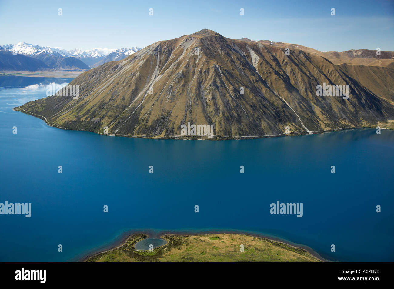 Lake Ohau and Ben Oahu Mackenzie Country South Canterbury South Island ...