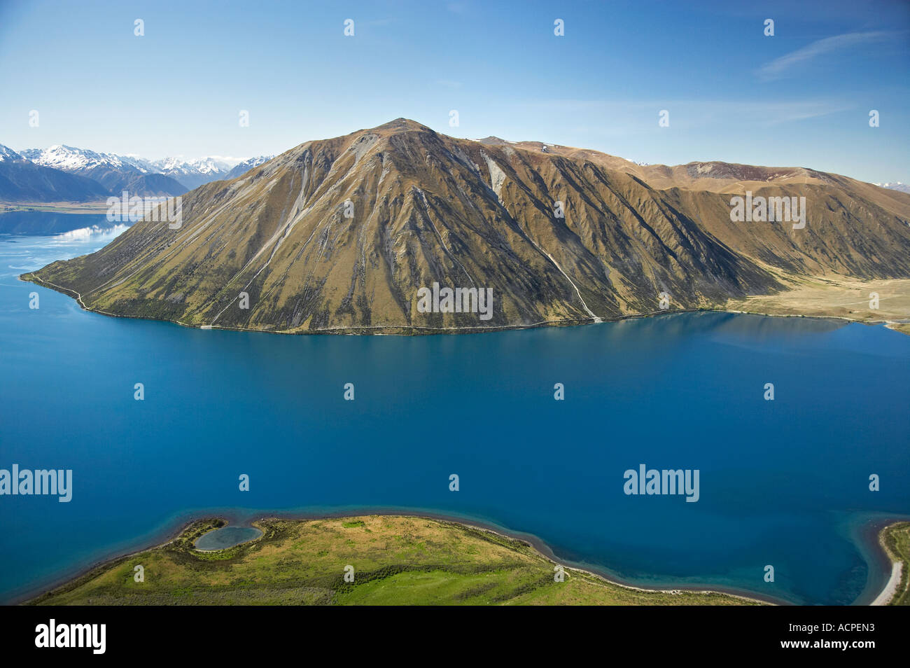 Lake Ohau and Ben Oahu Mackenzie Country South Canterbury South Island ...