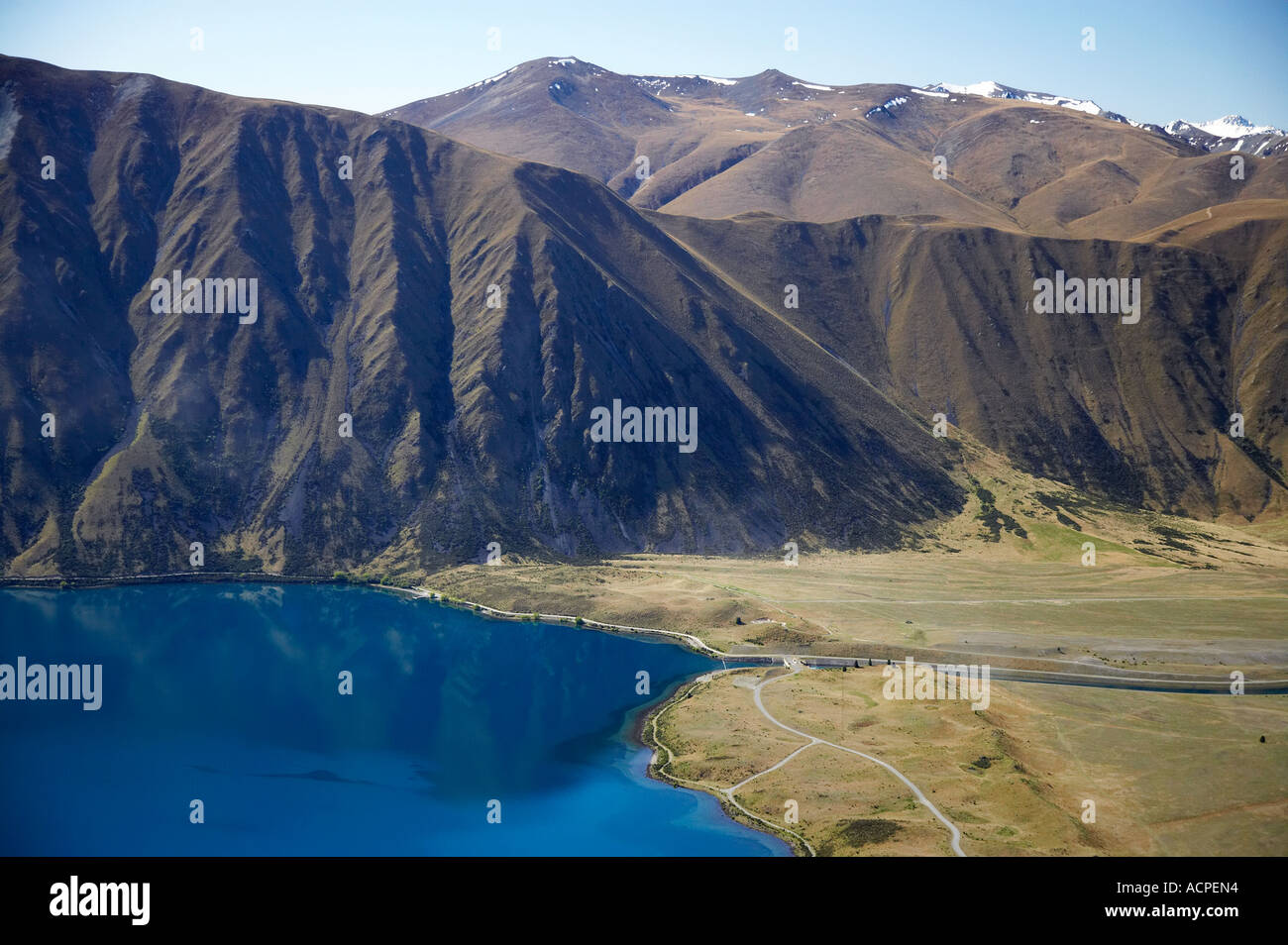 Lake Ohau and Ben Oahu Mackenzie Country South Canterbury South Island ...