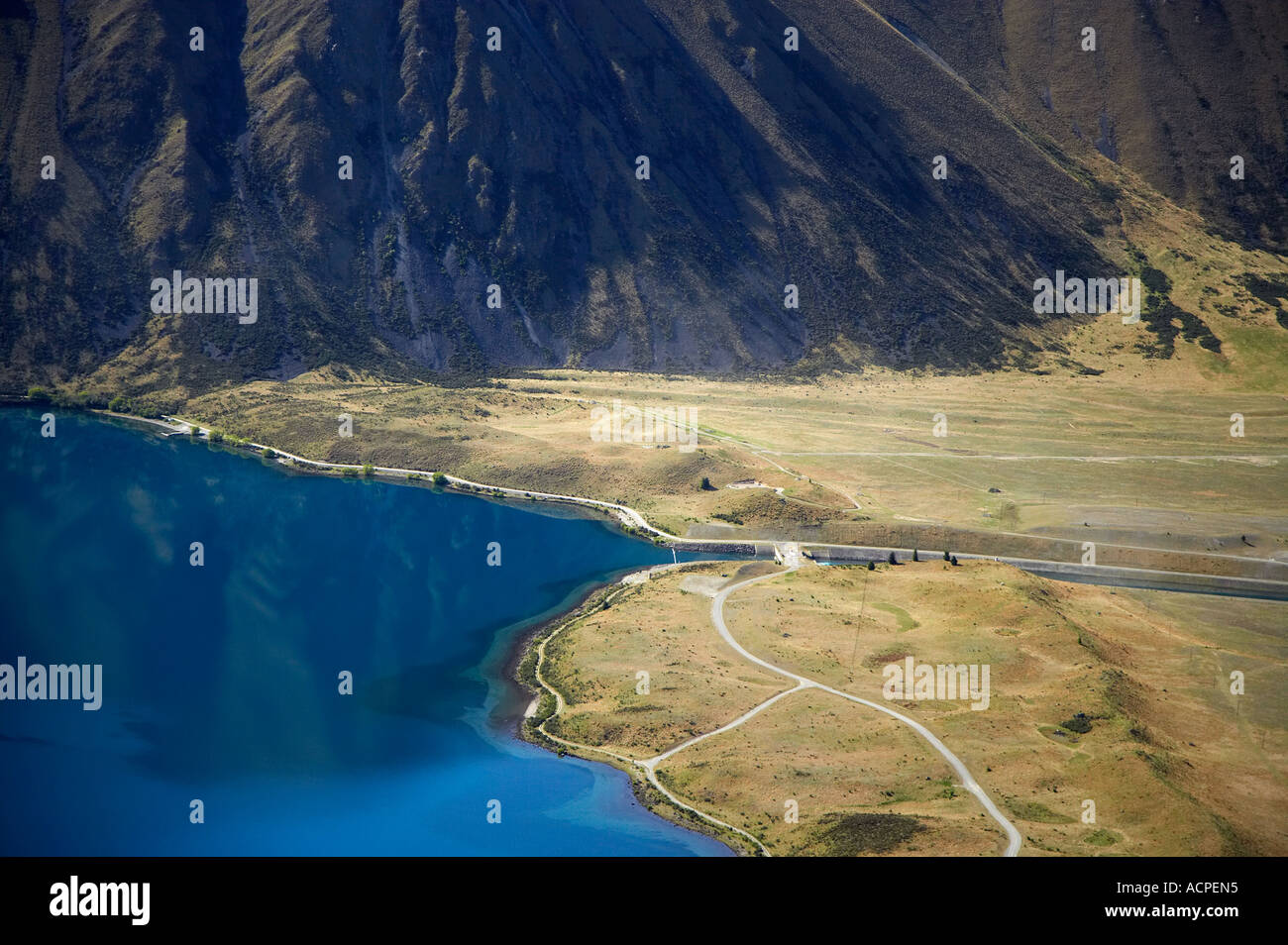 Lake Ohau and Ben Oahu Mackenzie Country South Canterbury South Island ...