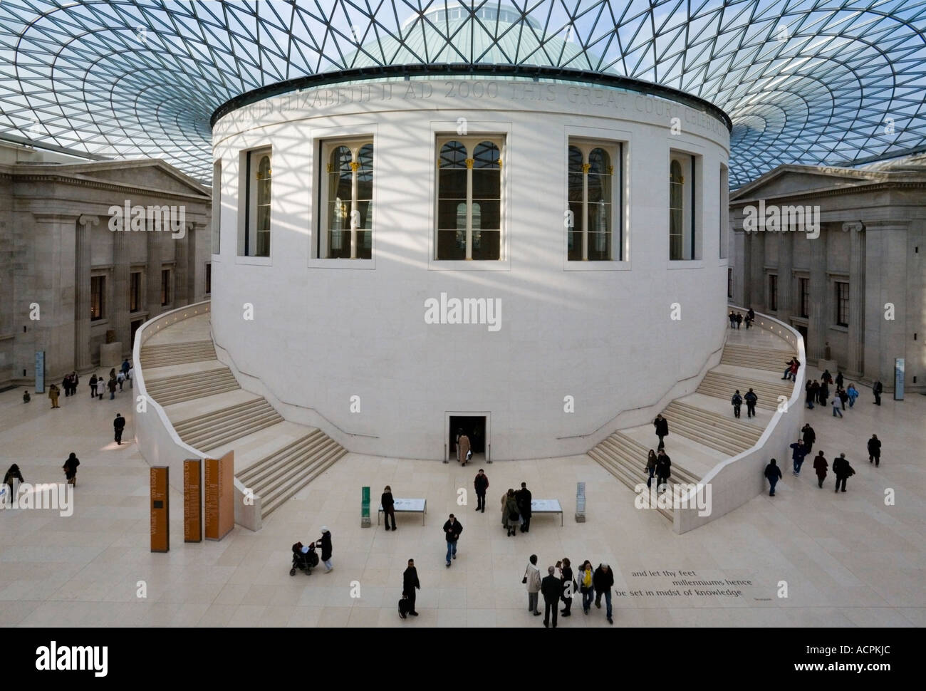 The Great Court at the British Museum Stock Photo
