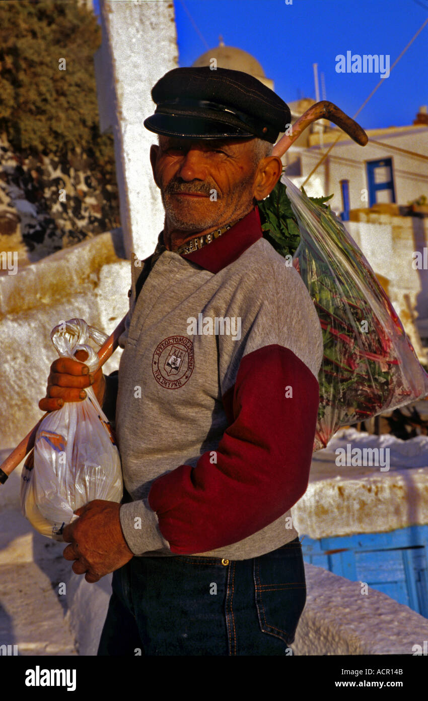 Greek fishermen portrait Santorini Greece Stock Photo - Alamy