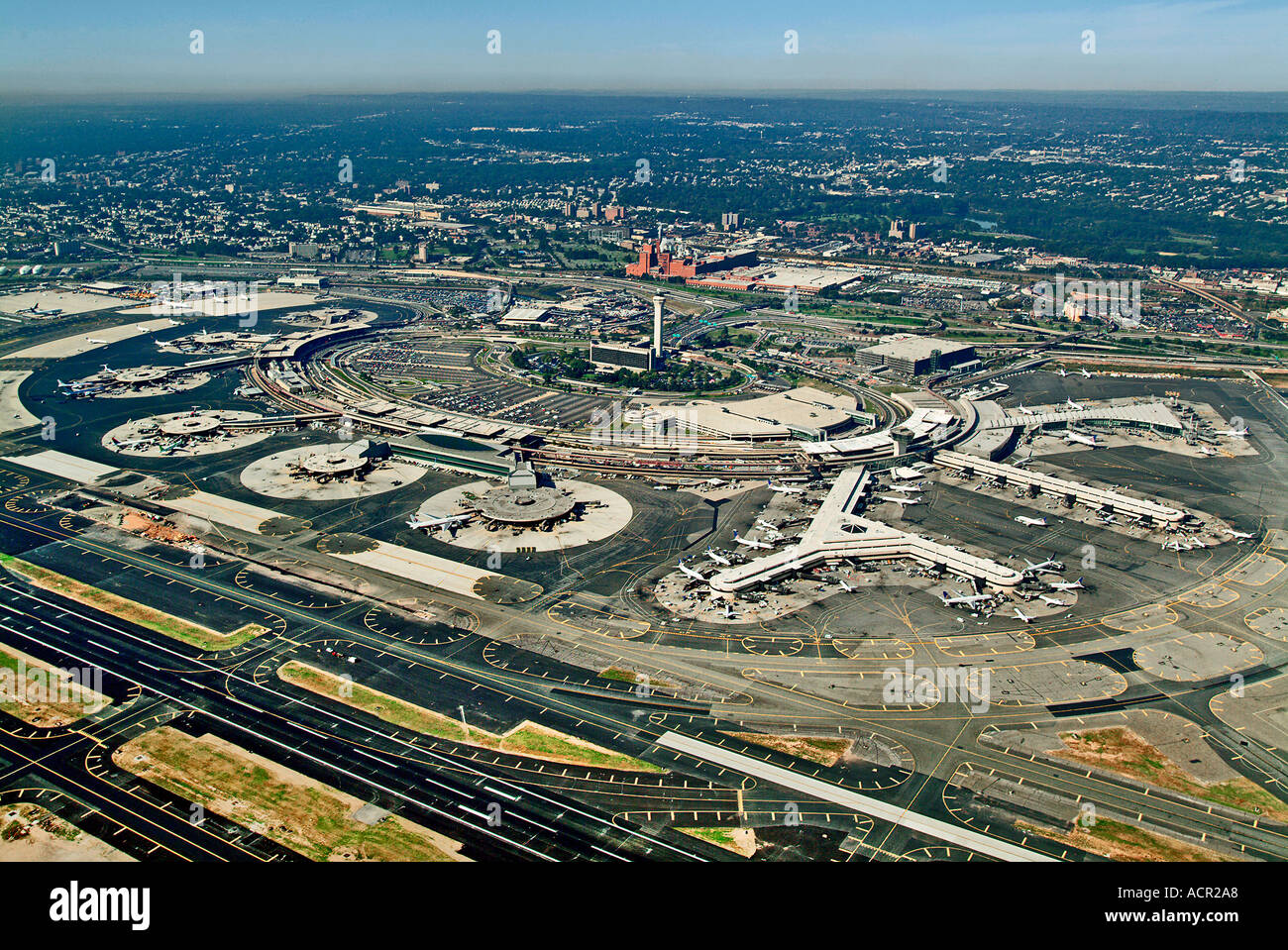 Aerial of Newark Airport Newark NJ Stock Photo