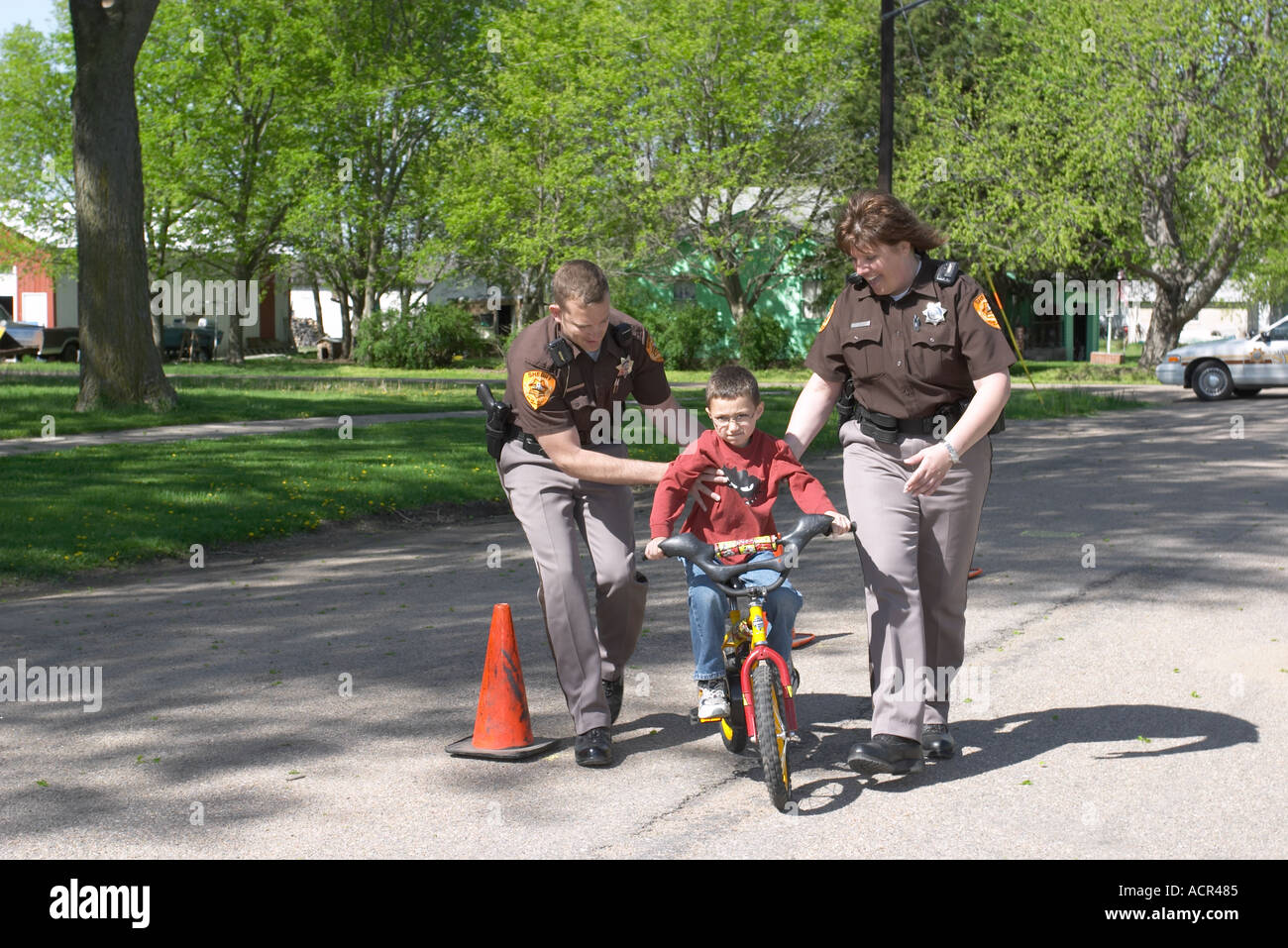 Bicycle safety class Deputies are teaching children about bicycle