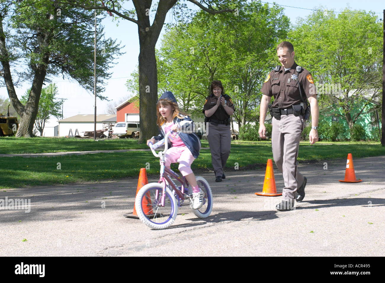 Bicycle safety class Deputies are teaching children about bicycle