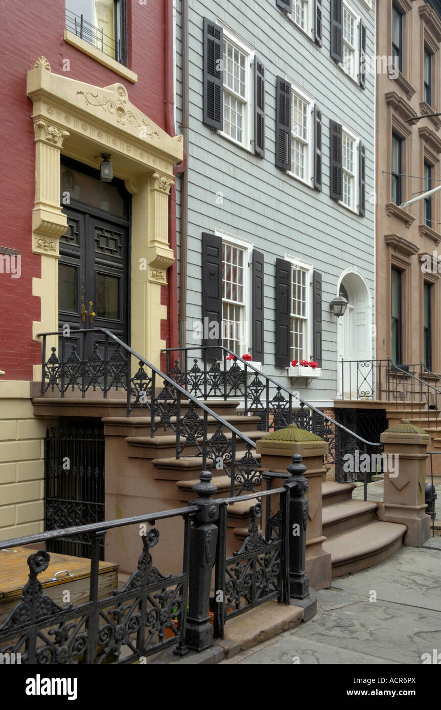Row houses in Brooklyn heights New York USA Stock Photo Alamy