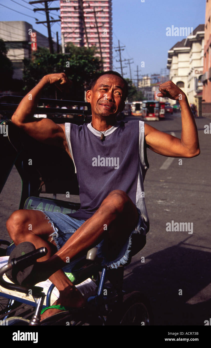 Trike driver for hire 1 Manila Philippines Stock Photo Alamy